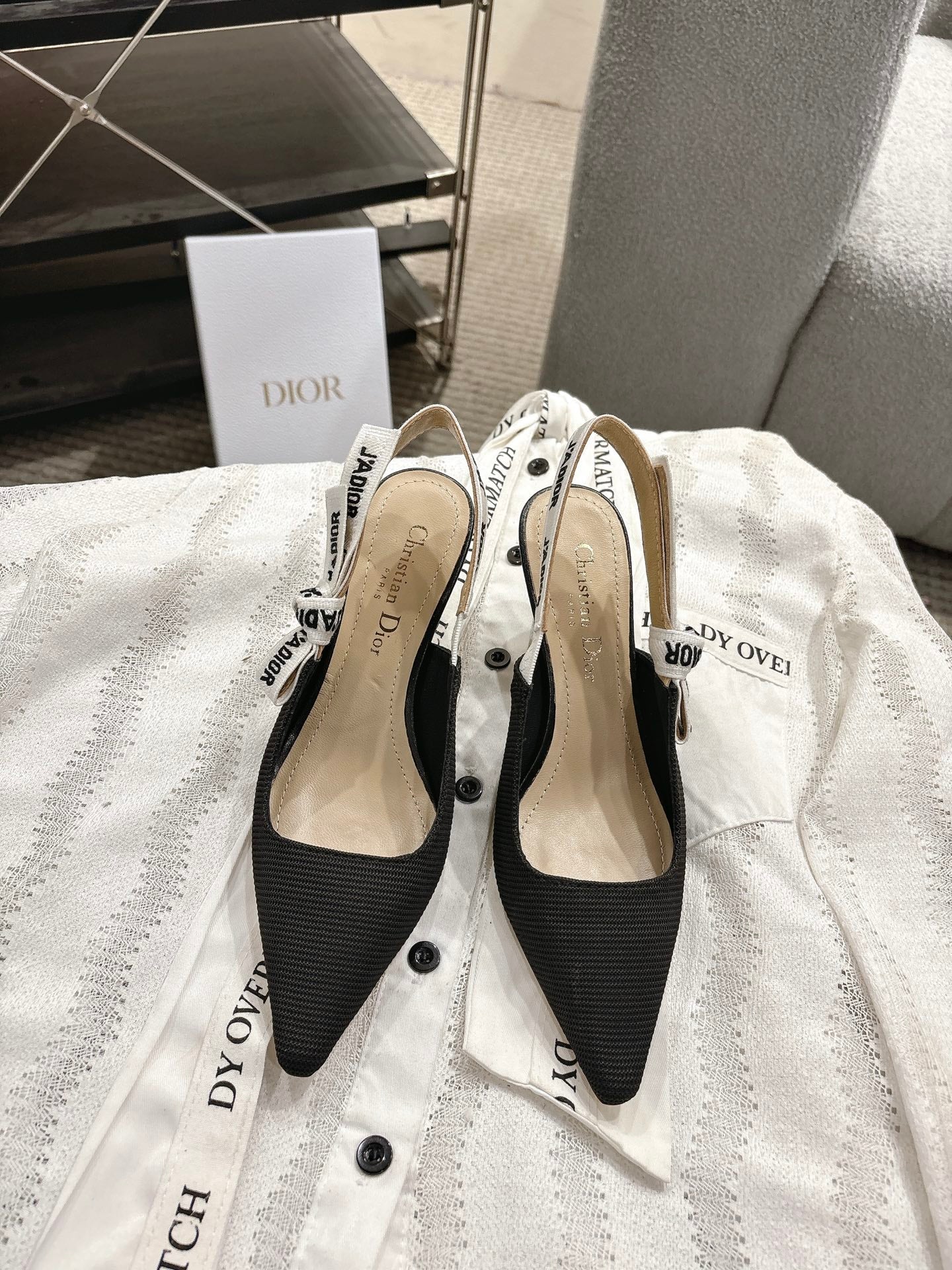 CD 25fw kitten slingback heels