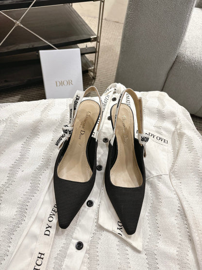 CD 25fw kitten slingback heels