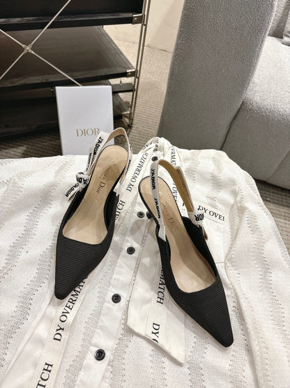 CD 25fw kitten slingback heels