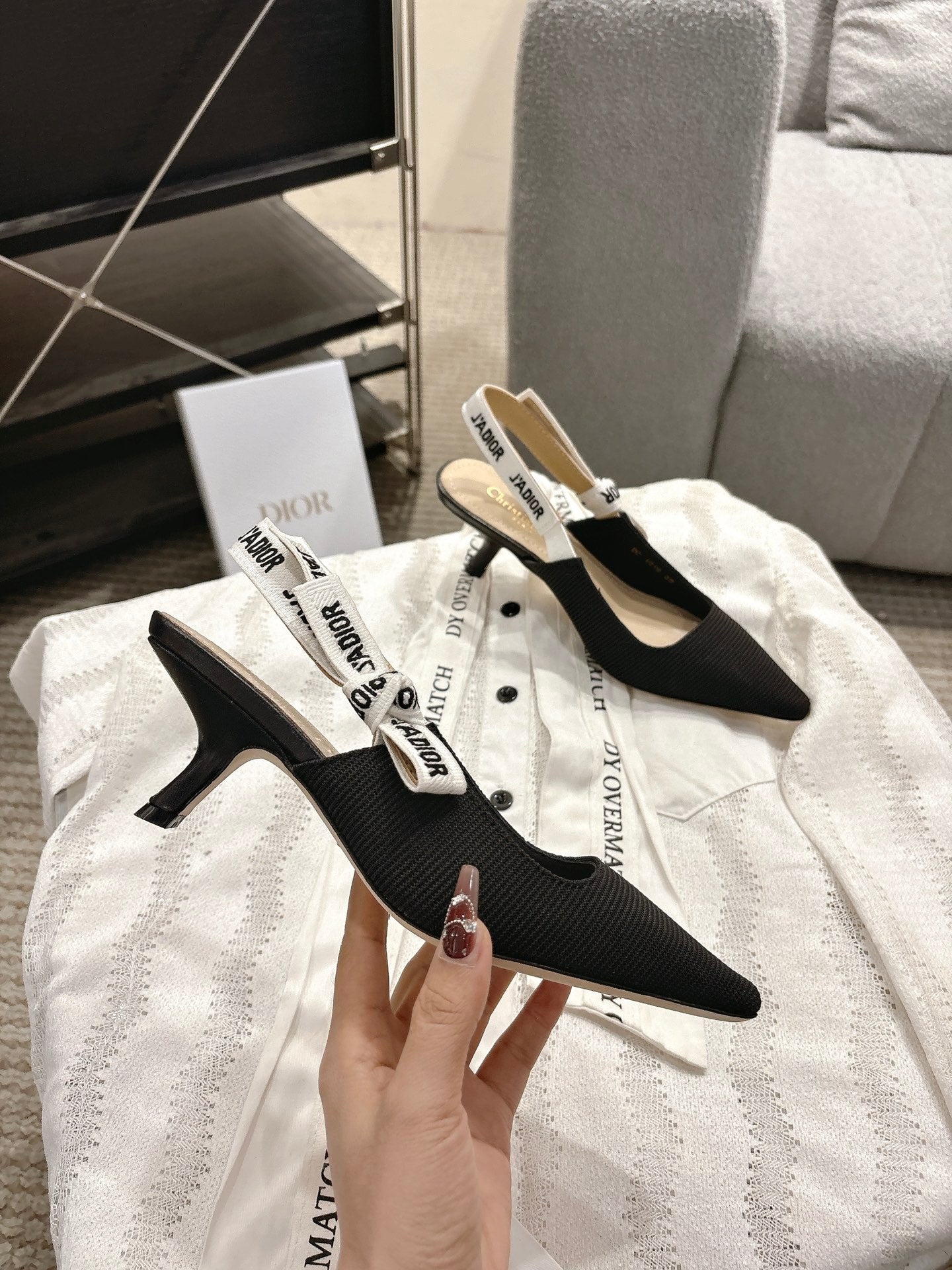 CD 25fw kitten slingback heels