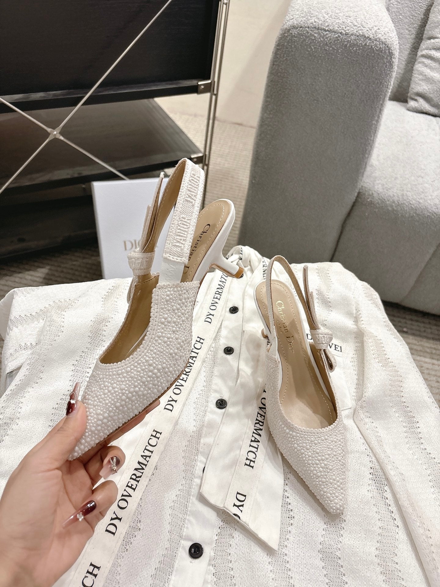 CD 25fw kitten slingback heels