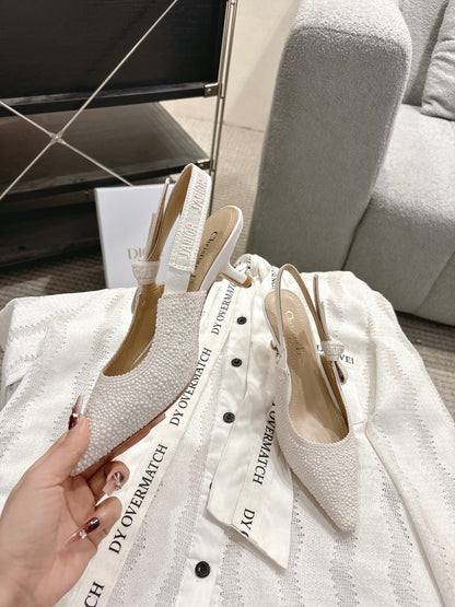 CD 25fw kitten slingback heels