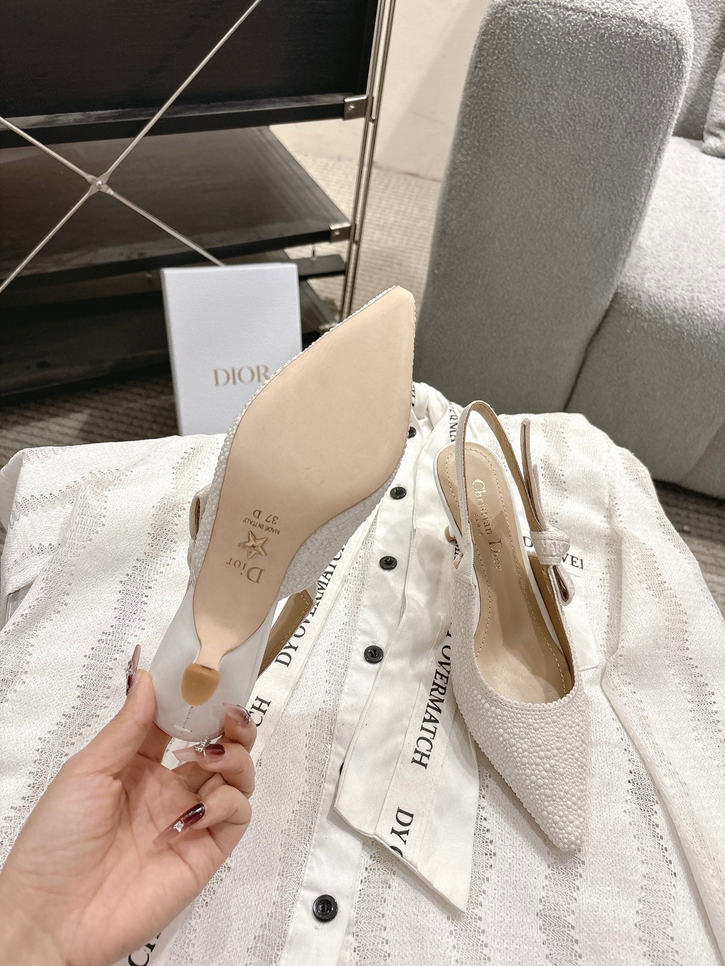 CD 25fw kitten slingback heels