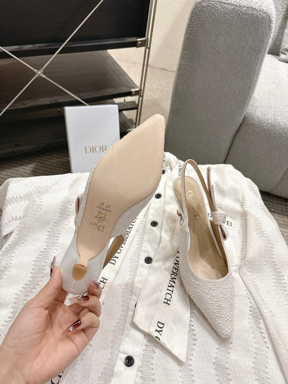 CD 25fw kitten slingback heels