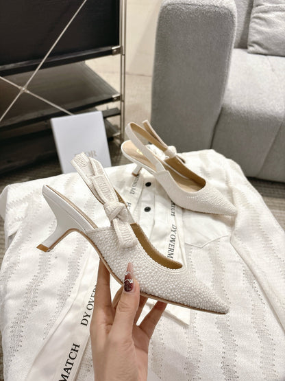 CD 25fw kitten slingback heels