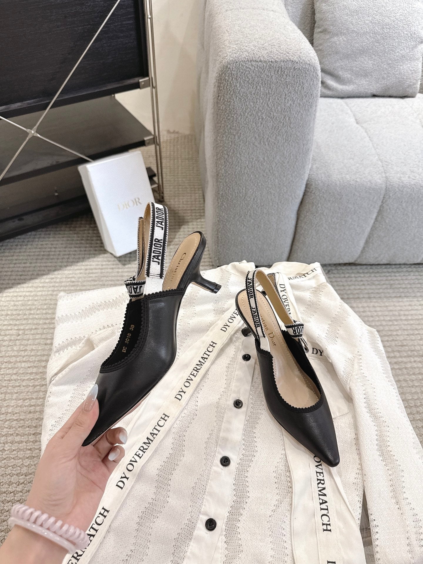 CD 25fw kitten slingback heels