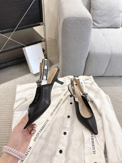 CD 25fw kitten slingback heels