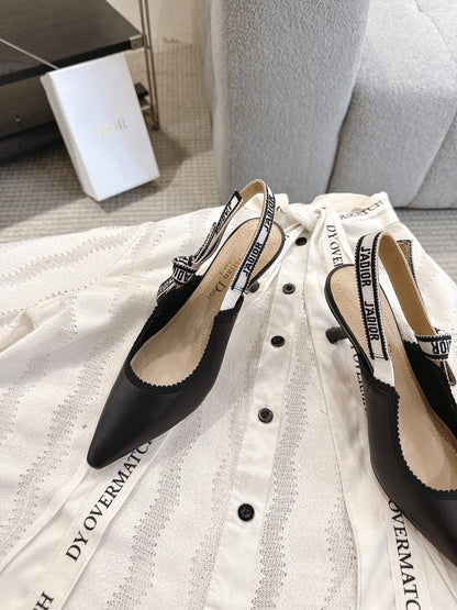 CD 25fw kitten slingback heels