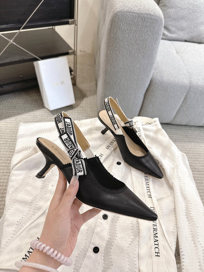 CD 25fw kitten slingback heels
