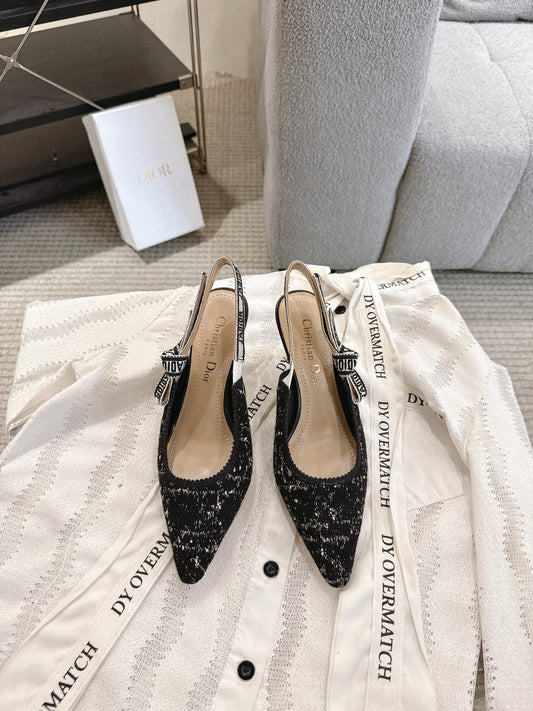 CD 25fw kitten slingback heels