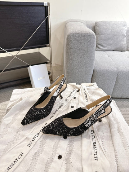 CD 25fw kitten slingback heels