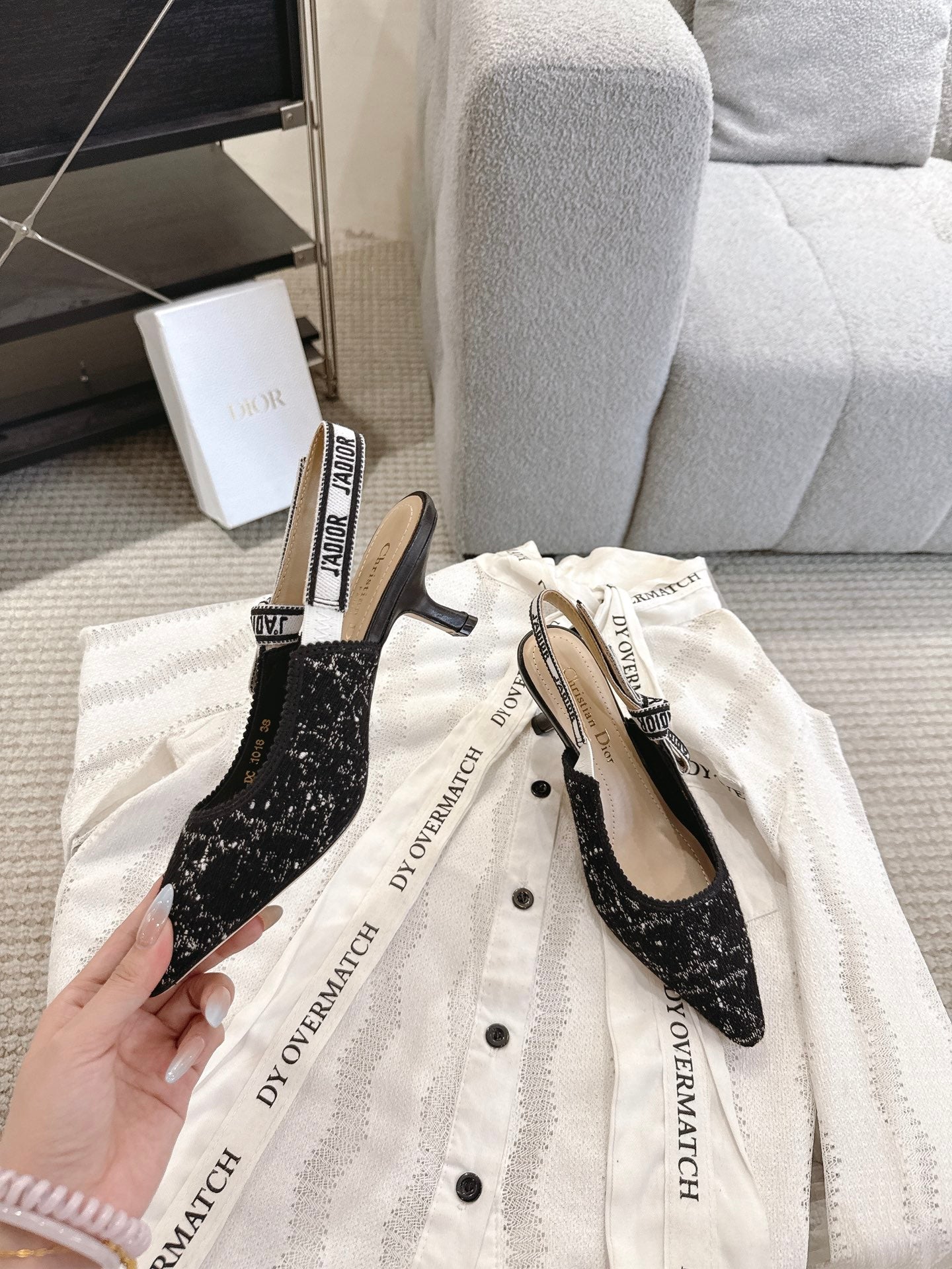 CD 25fw kitten slingback heels