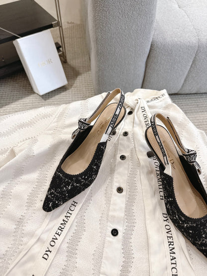 CD 25fw kitten slingback heels