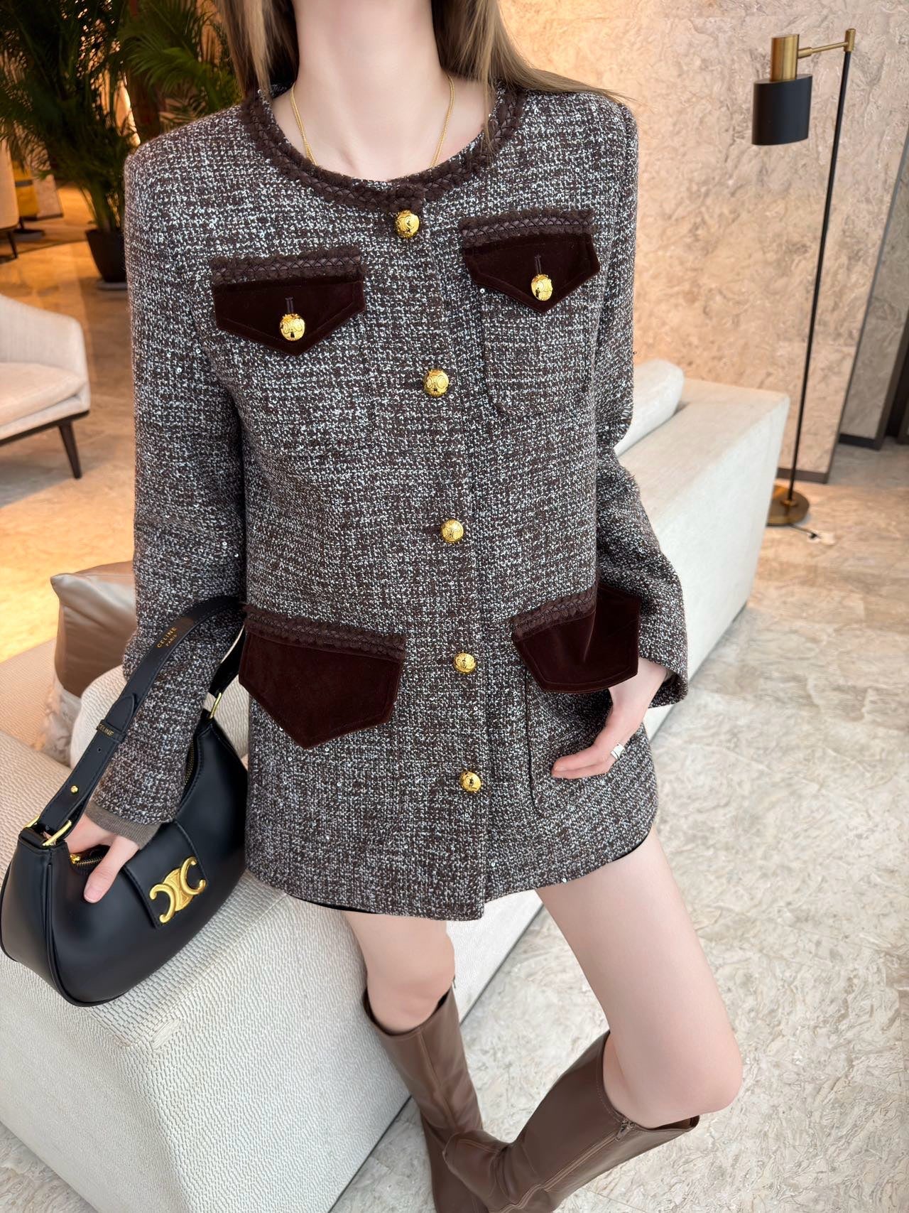 Celi 25fw suede jacket