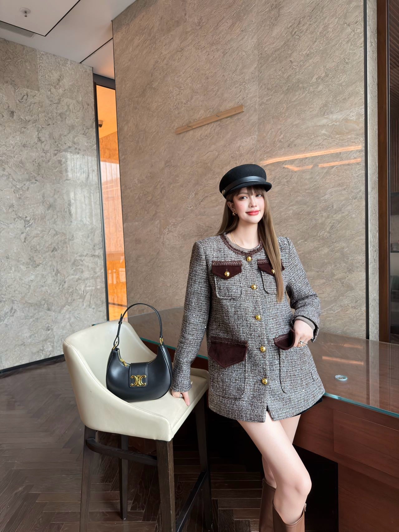 Celi 25fw suede jacket