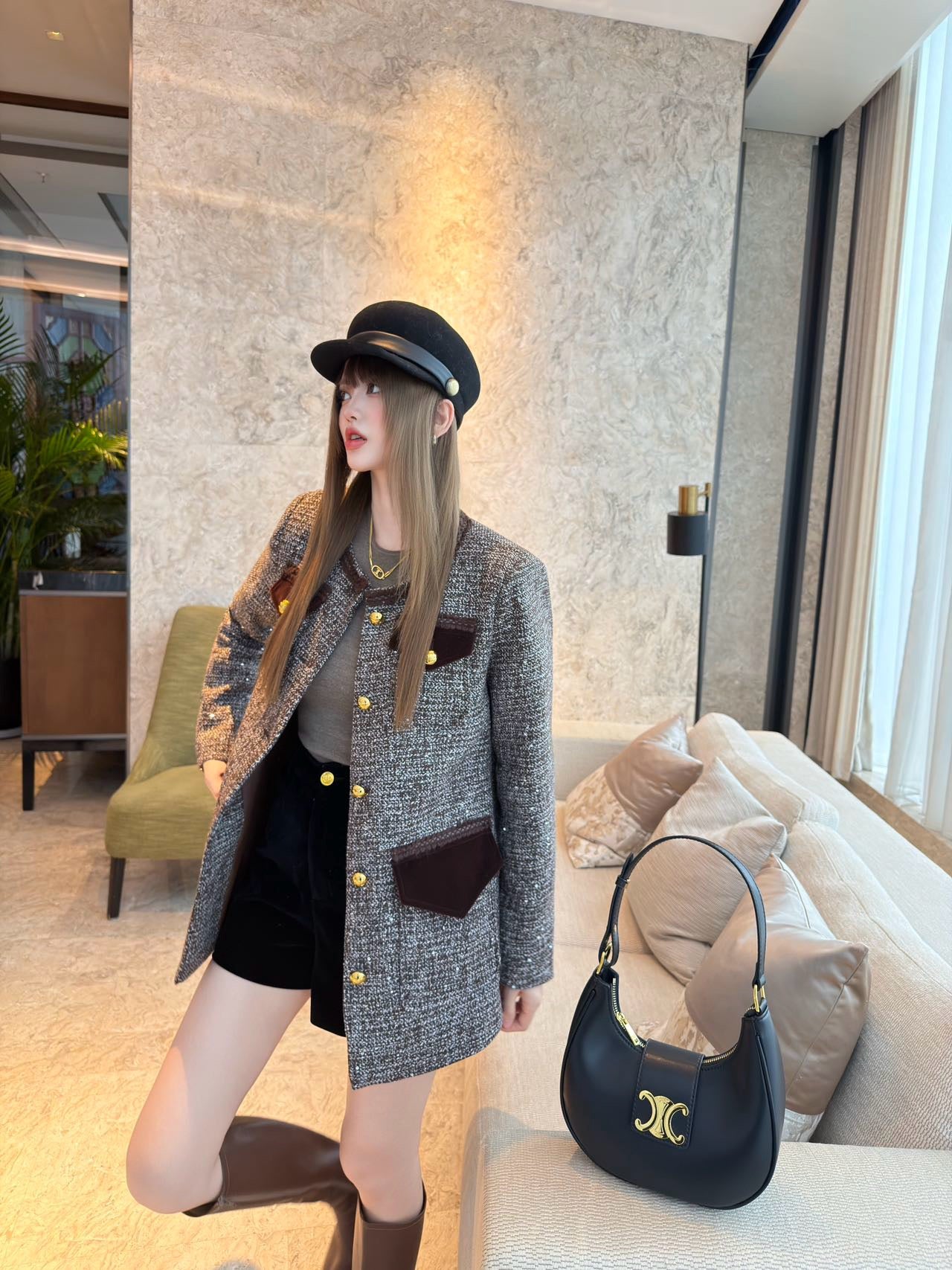 Celi 25fw suede jacket