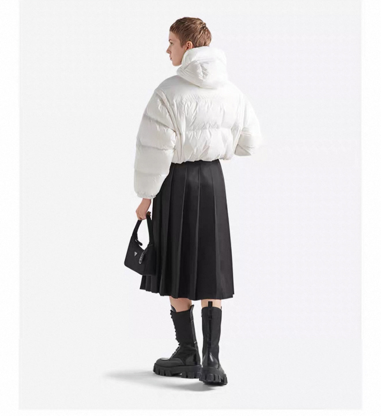 Pra 25fw detachable reversible down jacket