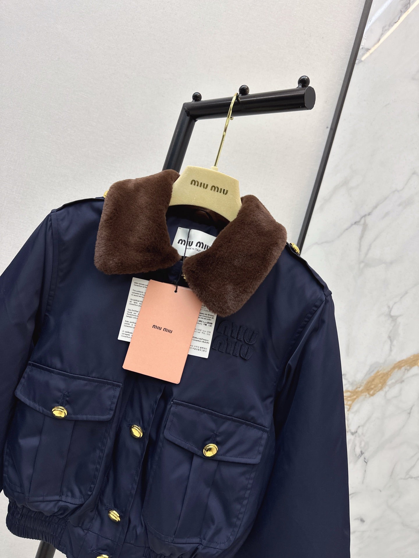 Miu 25fw padded jacket