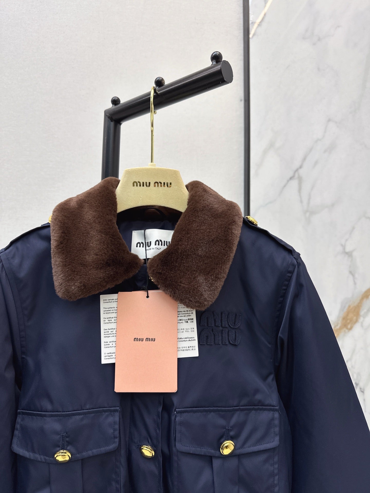 Miu 25fw padded jacket