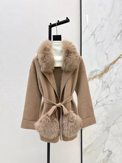 Fend 25fw knit wrap coats