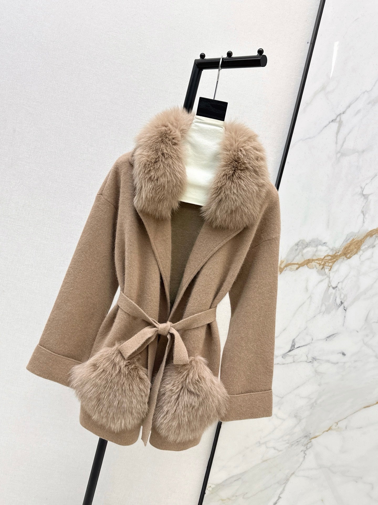 Fend 25fw knit wrap coats