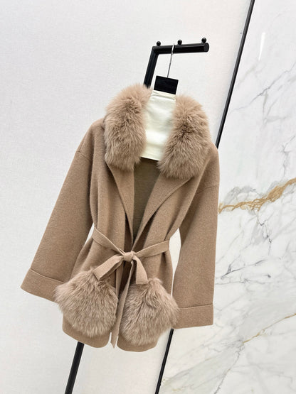 Fend 25fw knit wrap coats