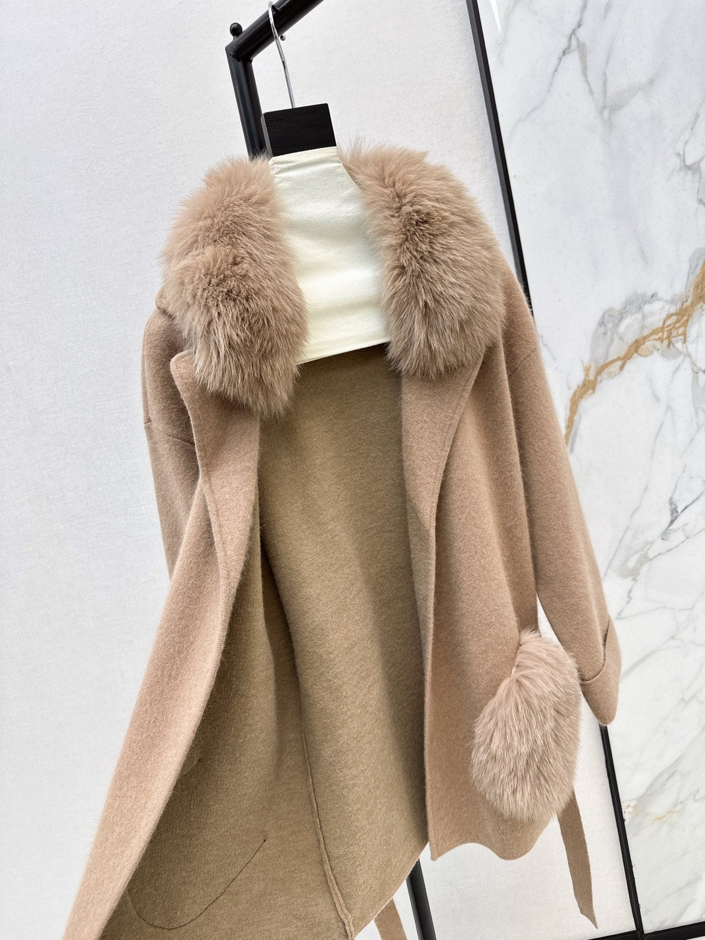 Fend 25fw knit wrap coats