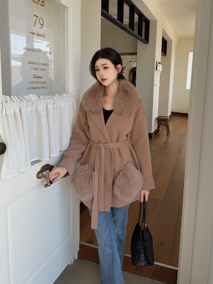 Fend 25fw knit wrap coats