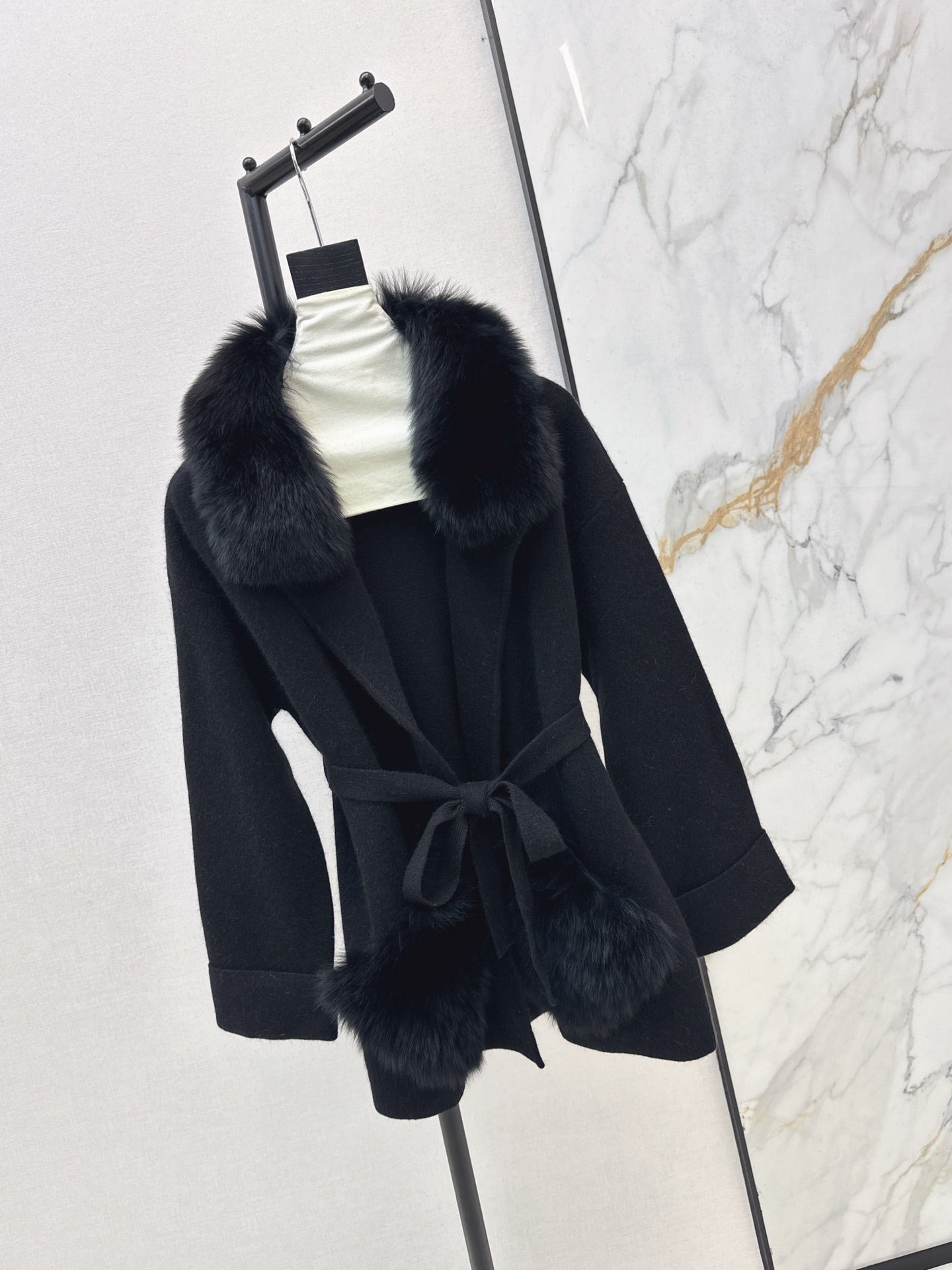 Fend 25fw knit wrap coats