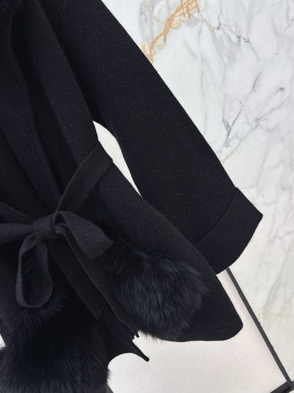 Fend 25fw knit wrap coats