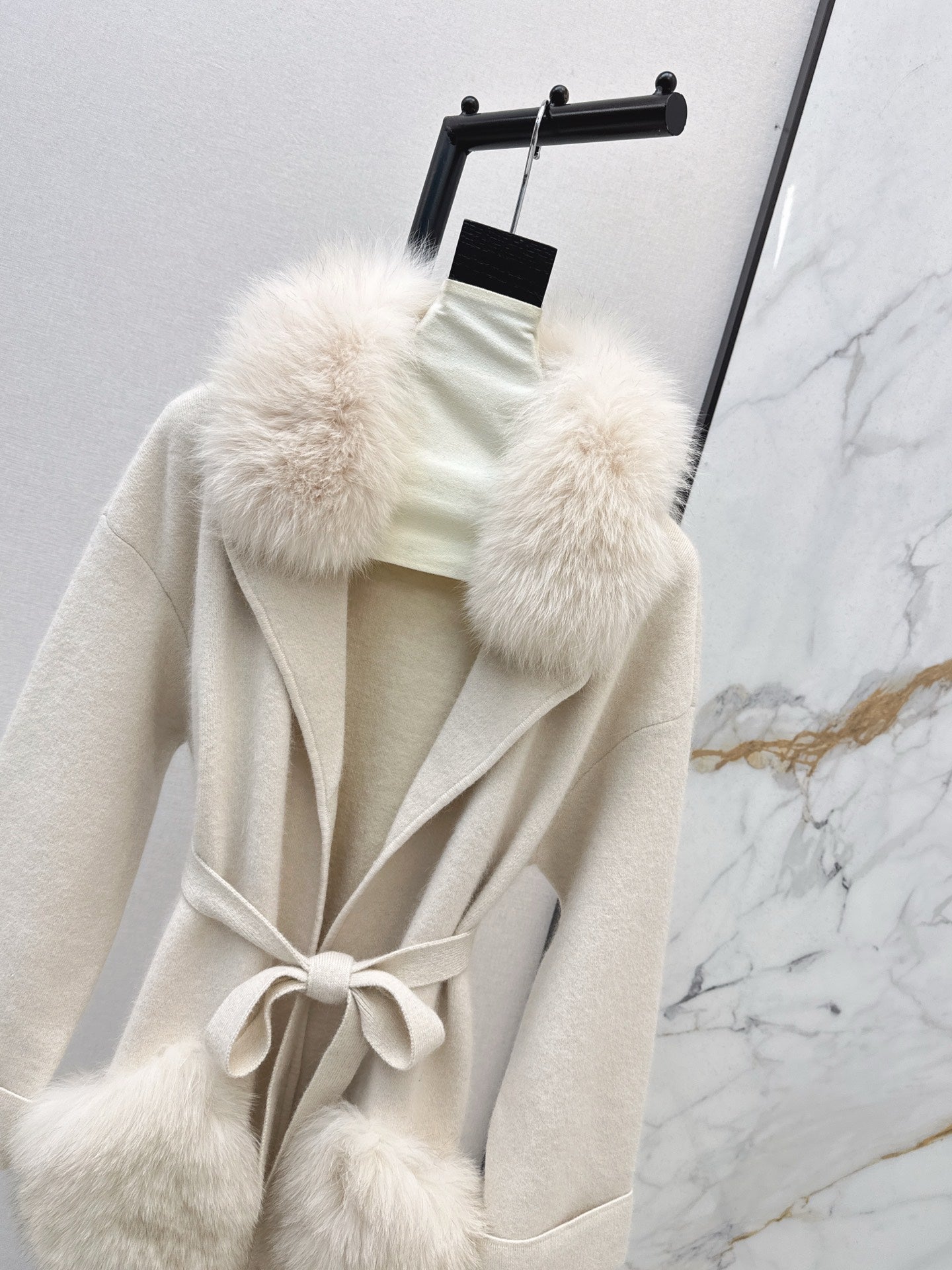 Fend 25fw knit wrap coats