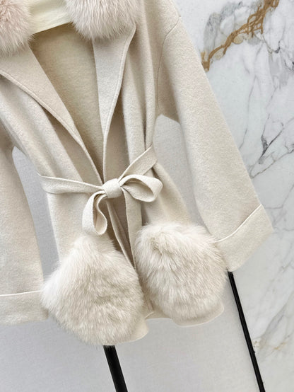 Fend 25fw knit wrap coats