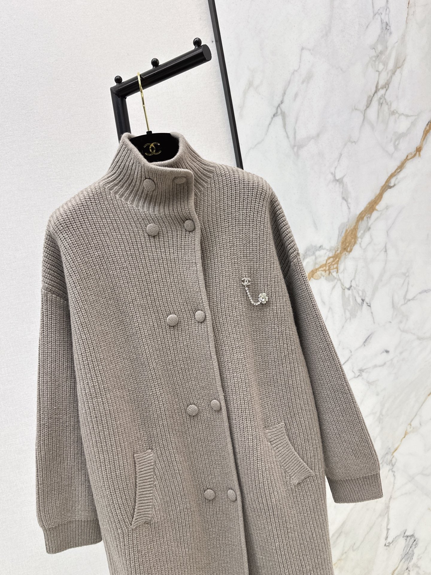 Chan 25fw knit overcoats