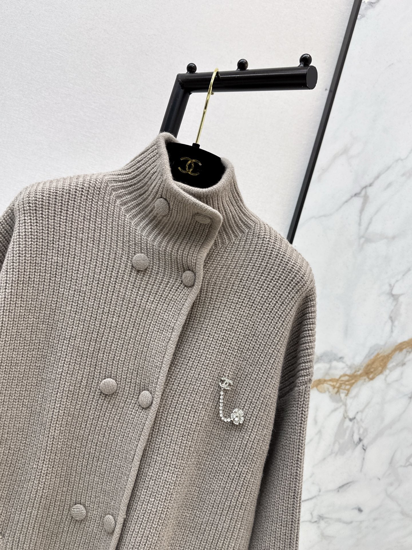 Chan 25fw knit overcoats