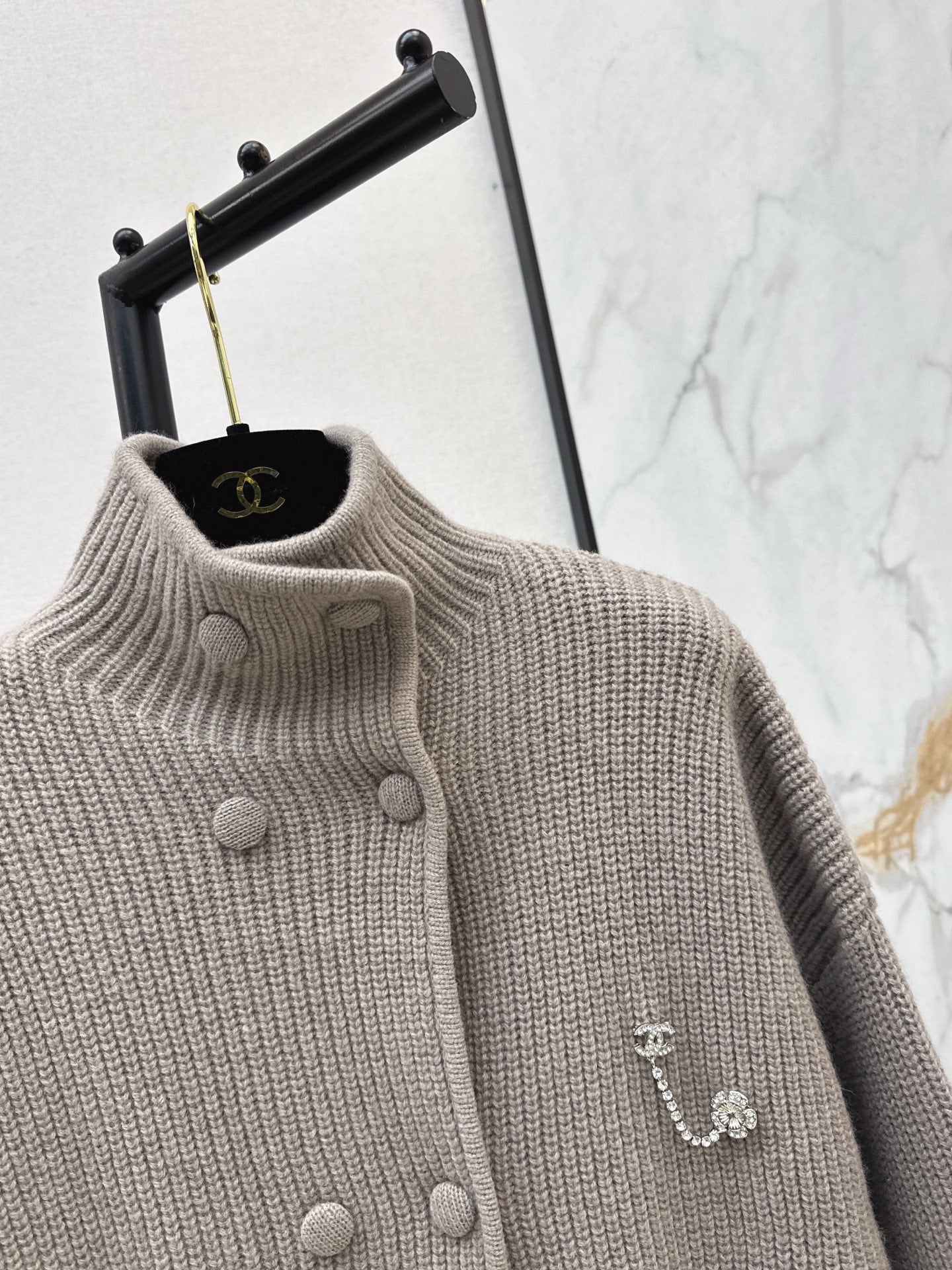 Chan 25fw knit overcoats