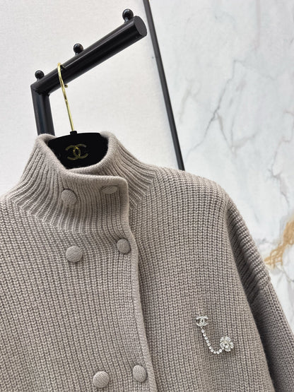 Chan 25fw knit overcoats