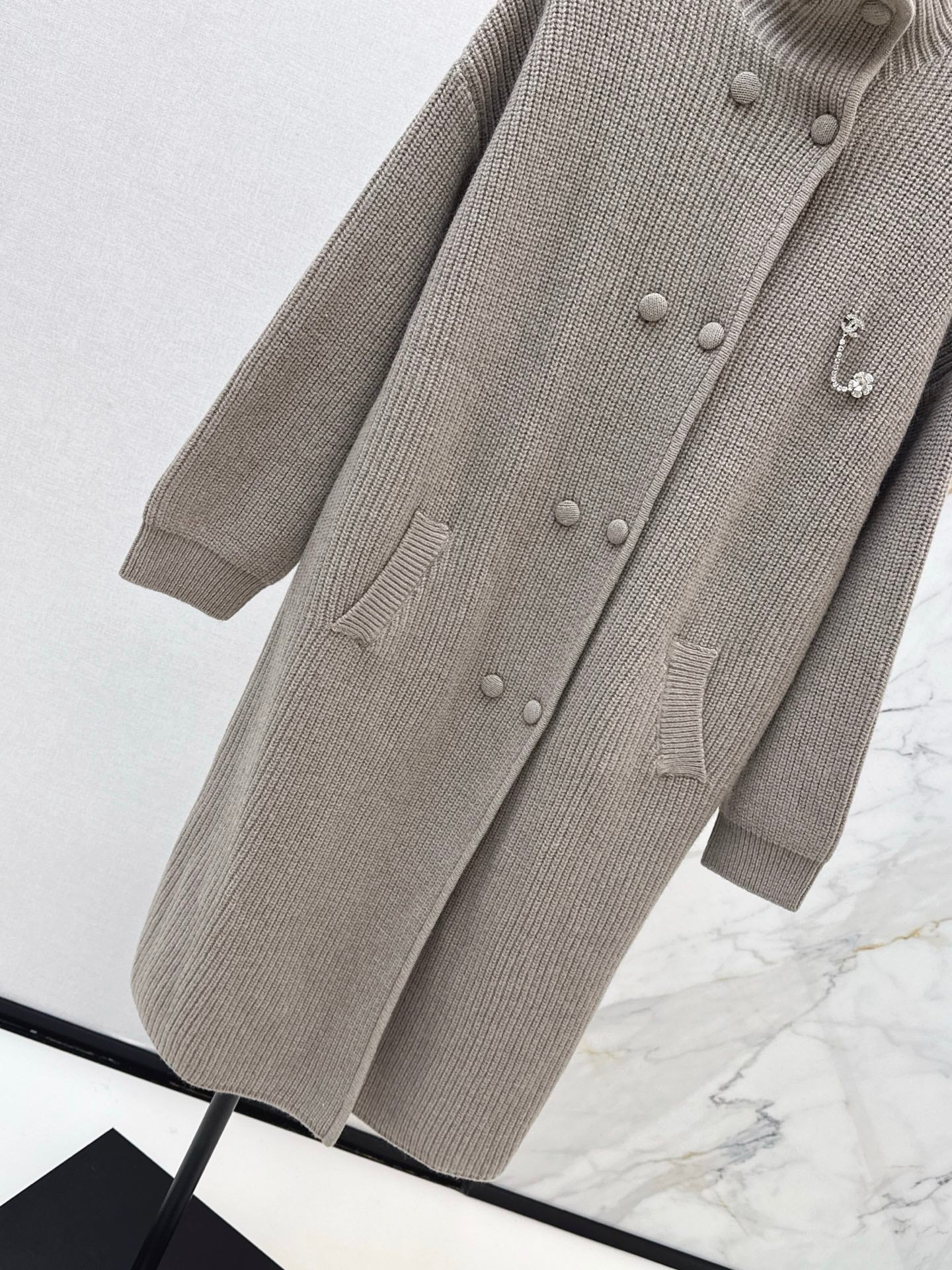 Chan 25fw knit overcoats