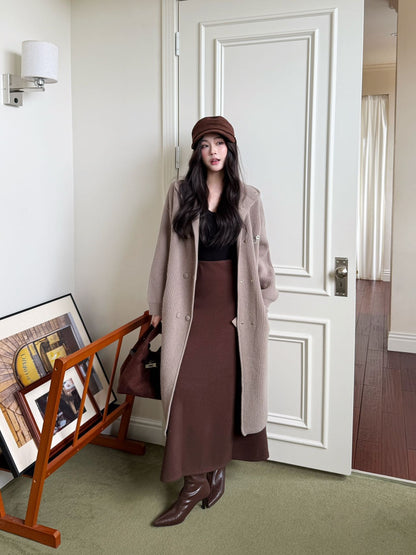 Chan 25fw knit overcoats