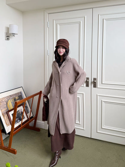 Chan 25fw knit overcoats