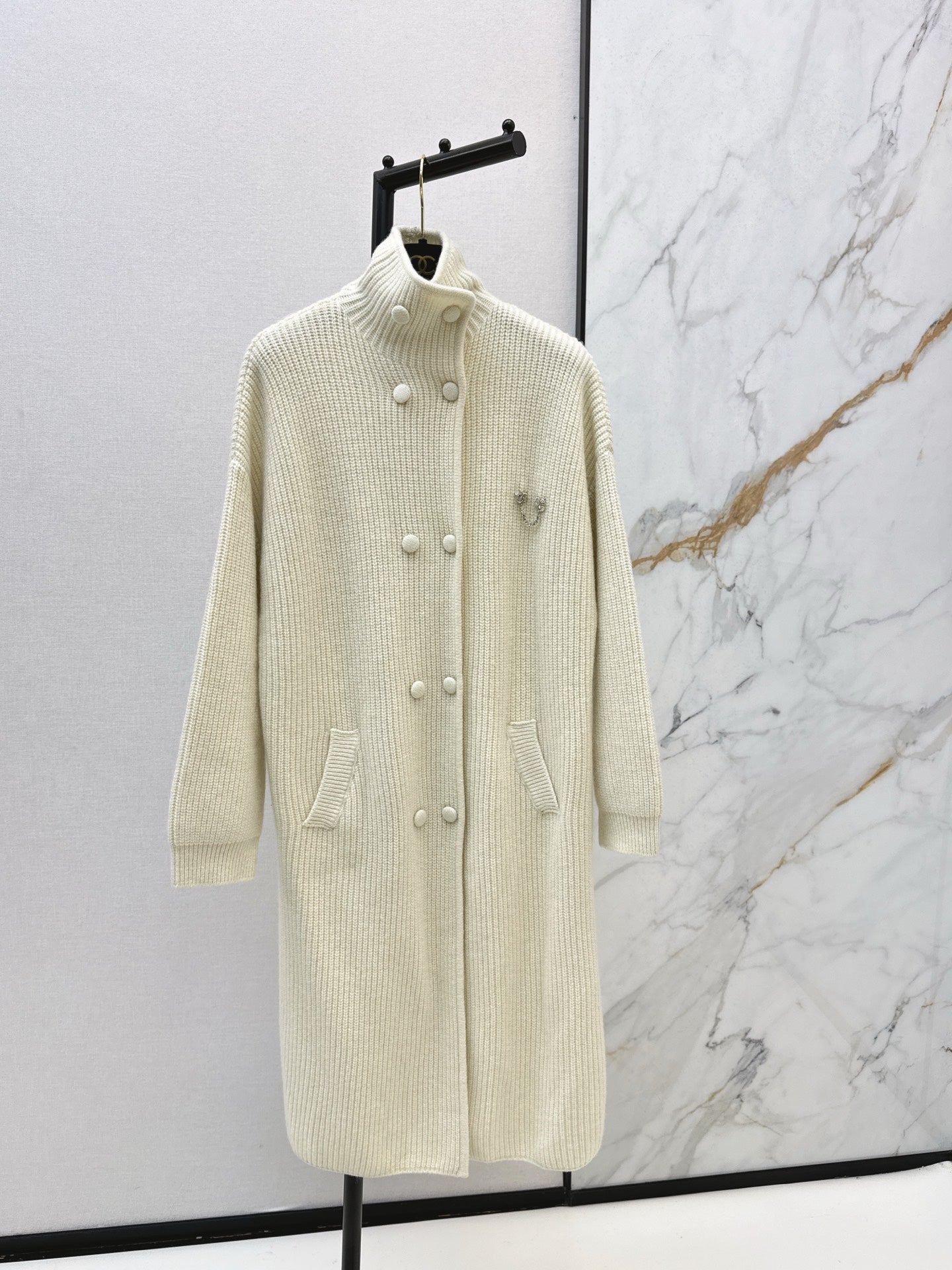 Chan 25fw knit overcoats