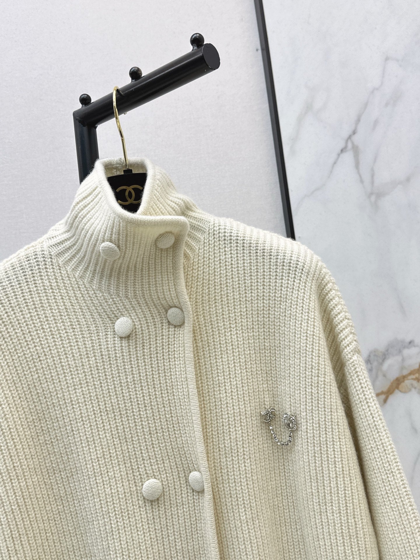 Chan 25fw knit overcoats