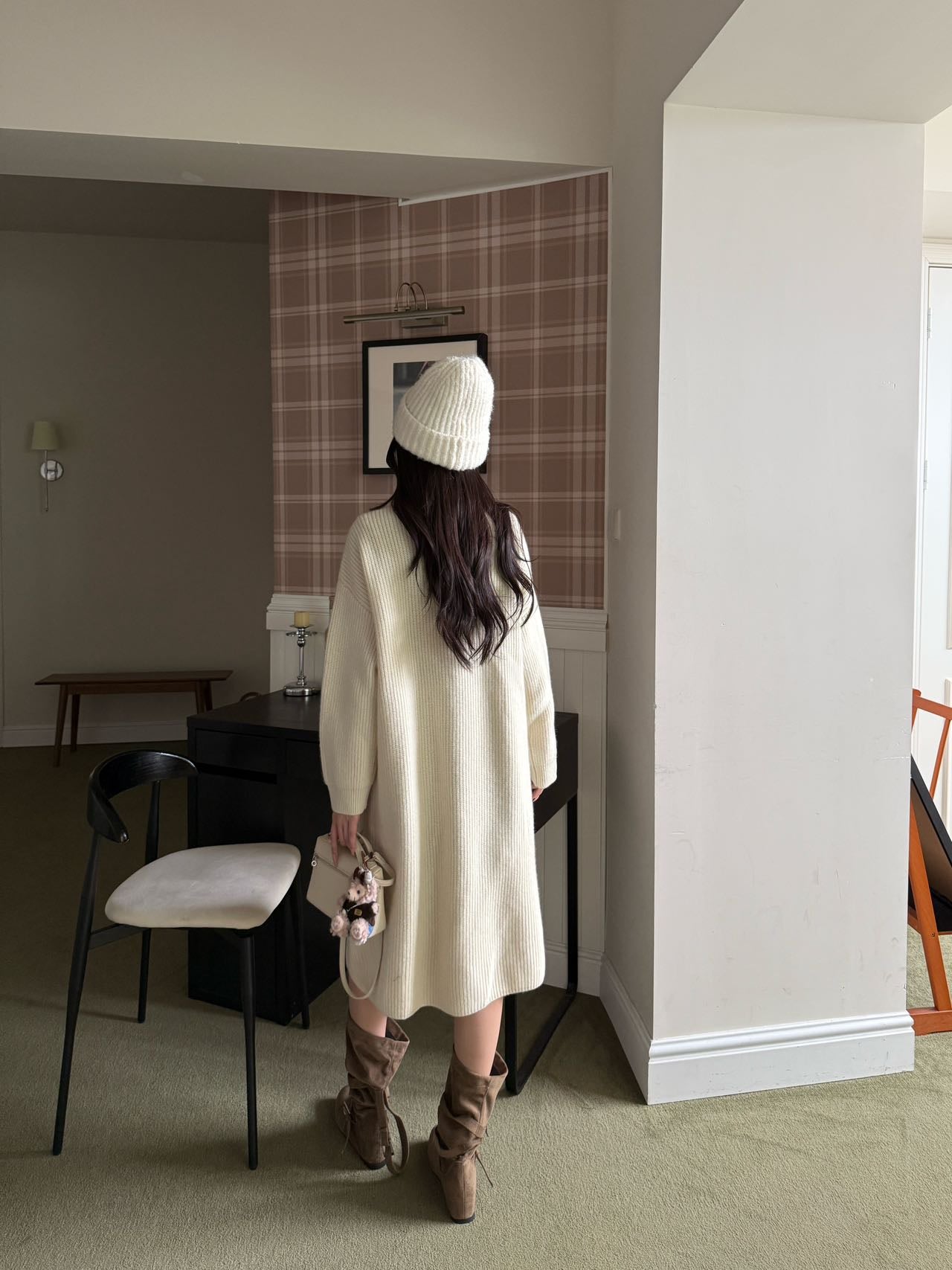 Chan 25fw knit overcoats