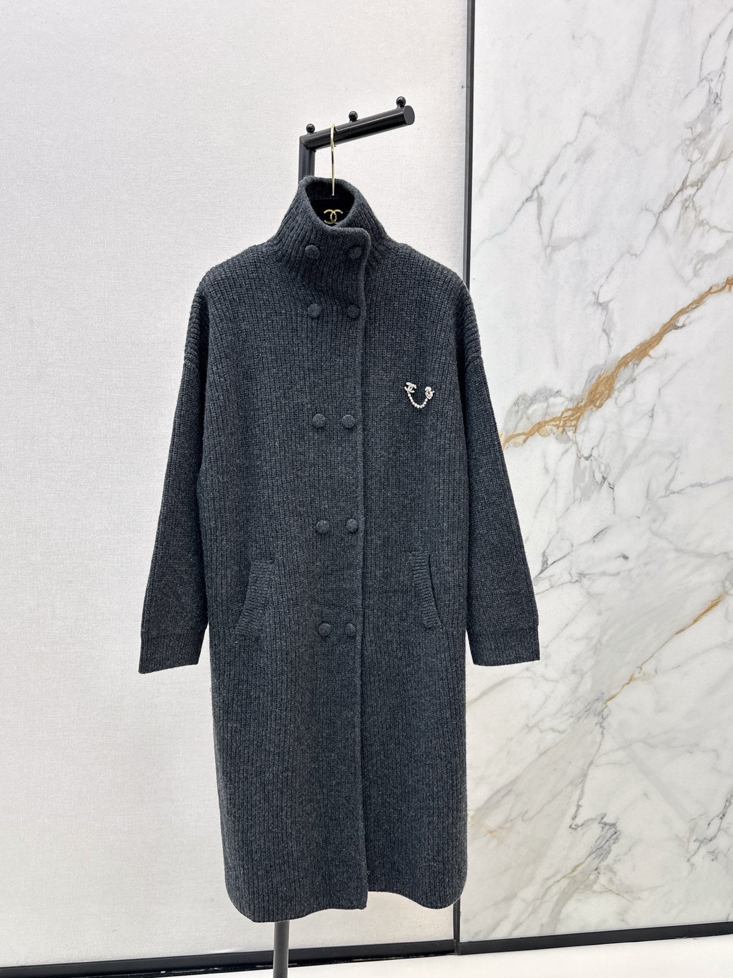 Chan 25fw knit overcoats