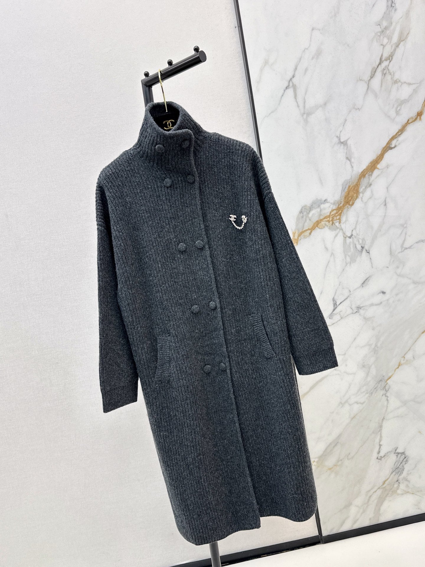 Chan 25fw knit overcoats
