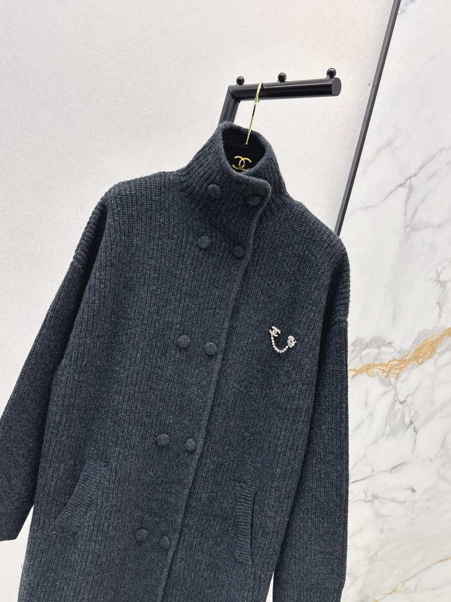 Chan 25fw knit overcoats