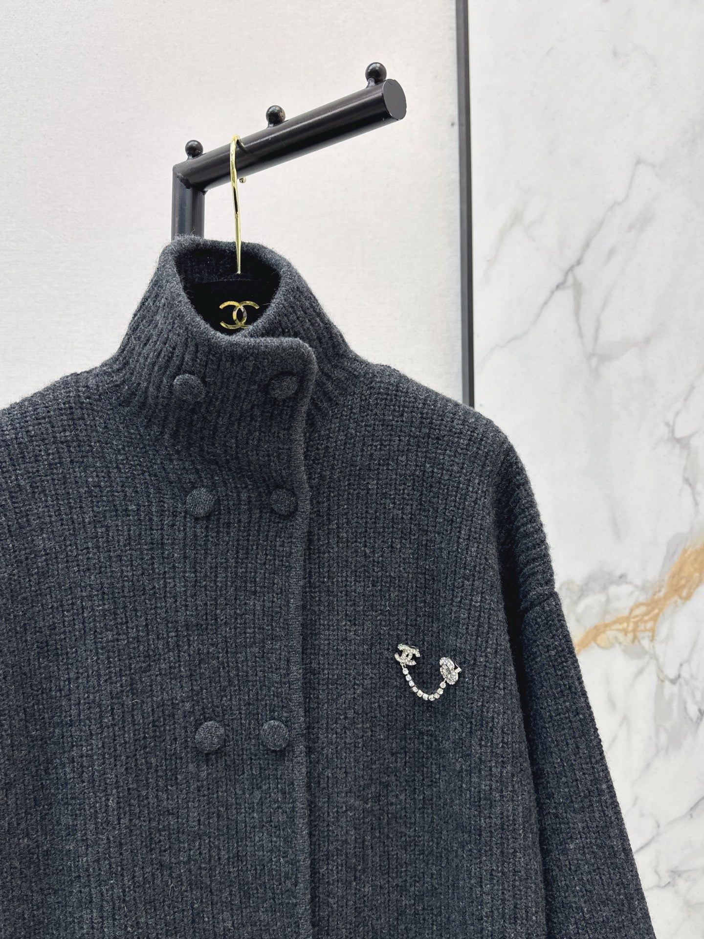 Chan 25fw knit overcoats