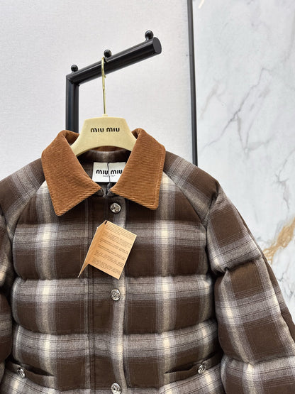 Miu 25fw vintage down jacket