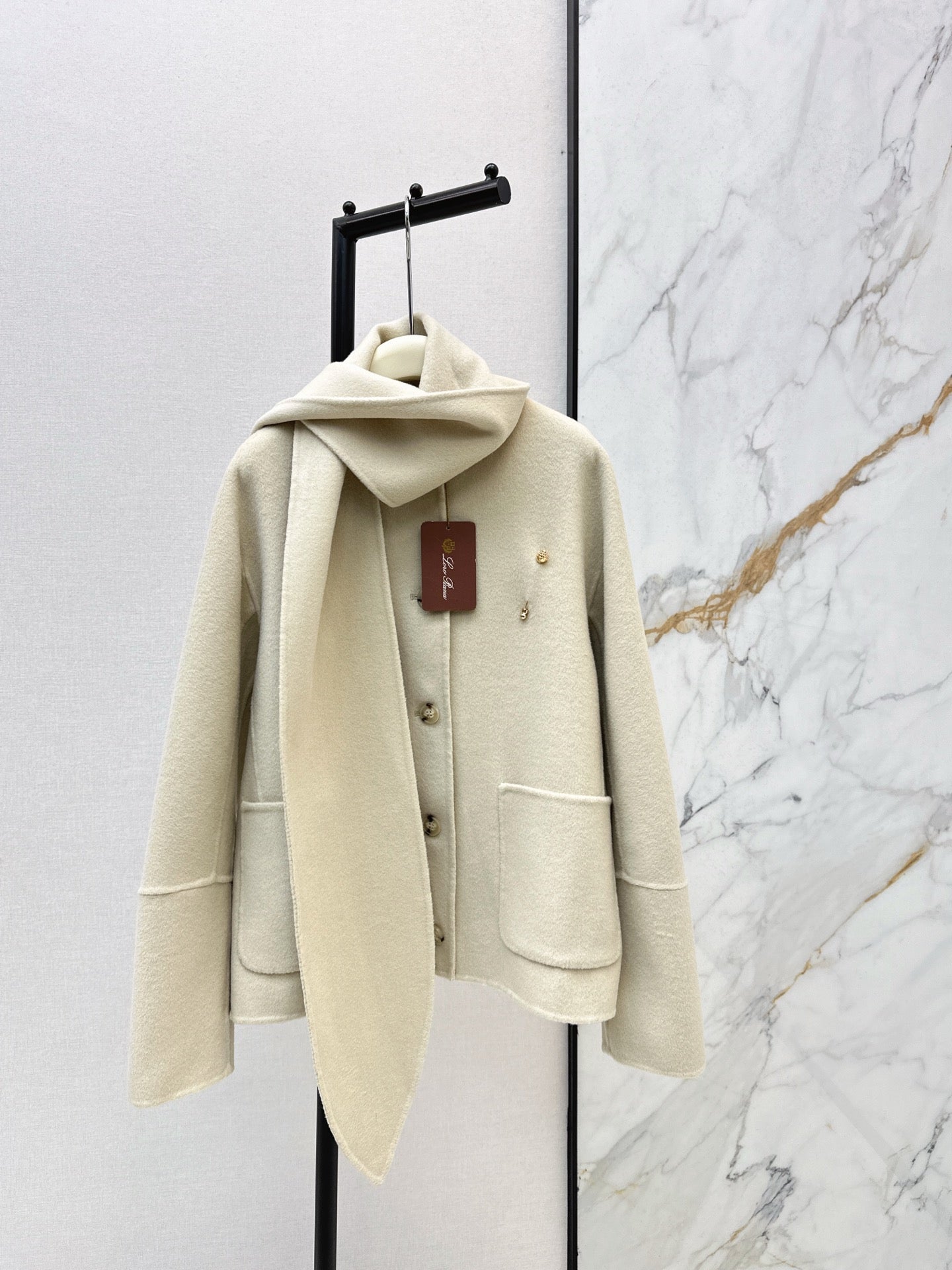 Loro 25fw wool jacket+scarf