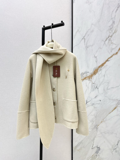 Loro 25fw wool jacket+scarf