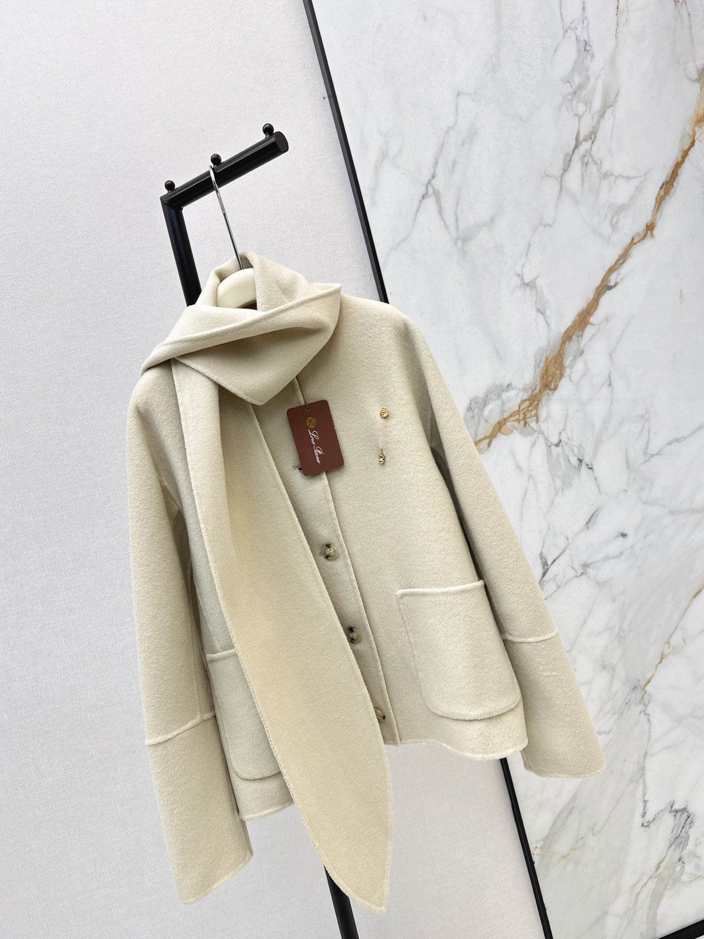 Loro 25fw wool jacket+scarf
